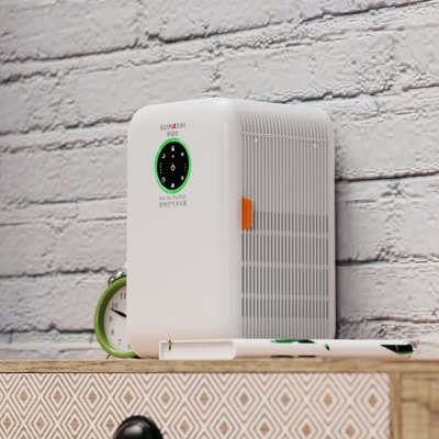 DC Motor Room Pet Dander Air Purifier With 0.4L Sumashi Humidification
