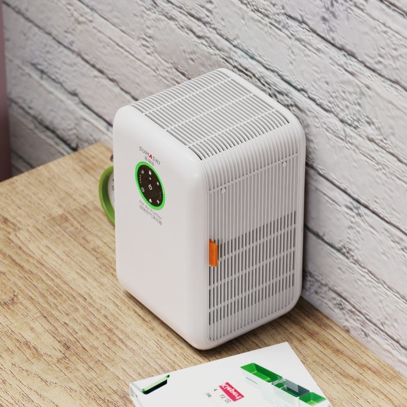 DC Motor Room Pet Dander Air Purifier With 0.4L Sumashi Humidification